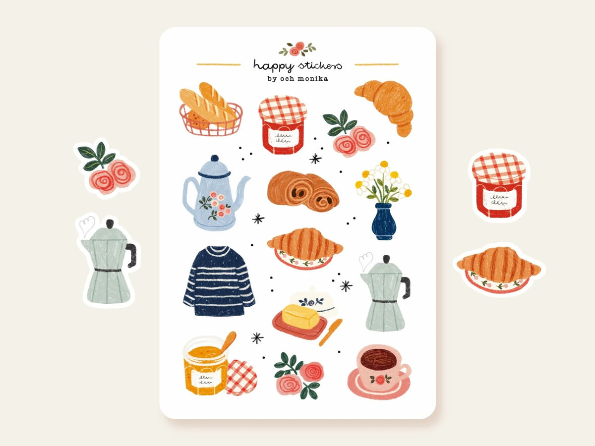 Och Monika Stickers - French Breakfast
