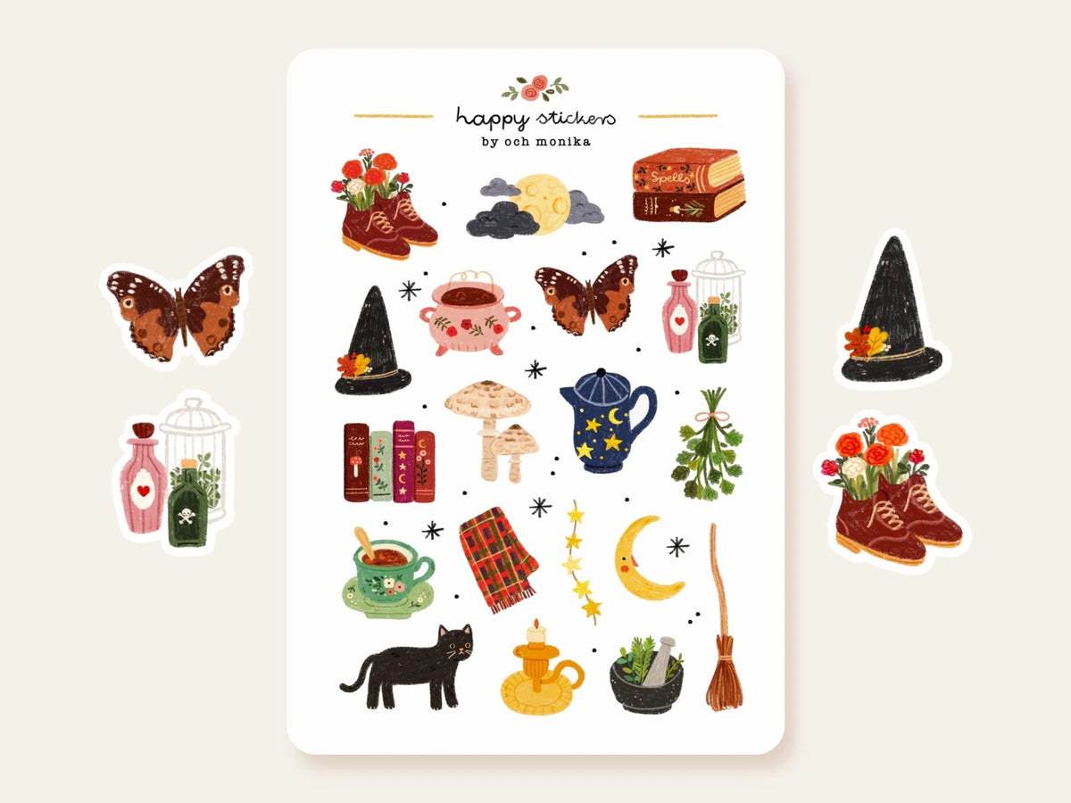 Och Monika Stickers - Witchy