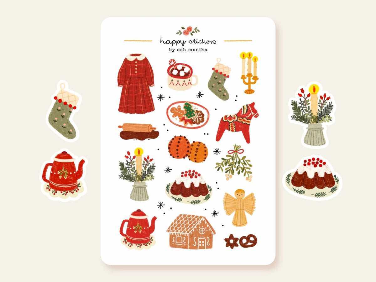 Och Monika Stickers - Christmas Time