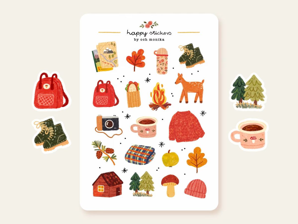 Och Monika Stickers - Hiking