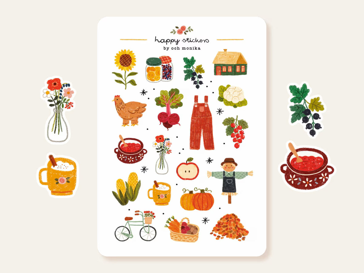 Och Monika Stickers - Harvest Time