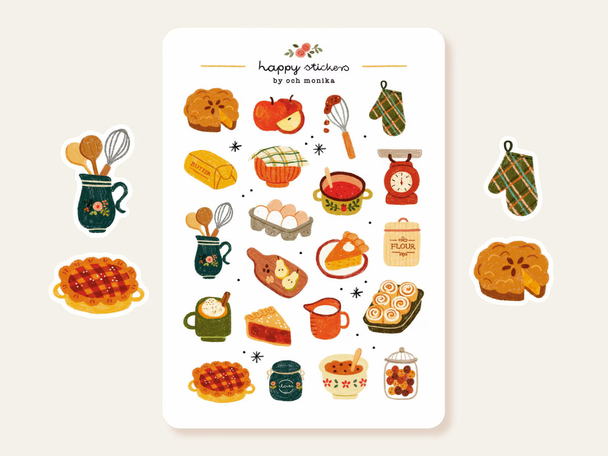 Och Monika Stickers - Fall Baking