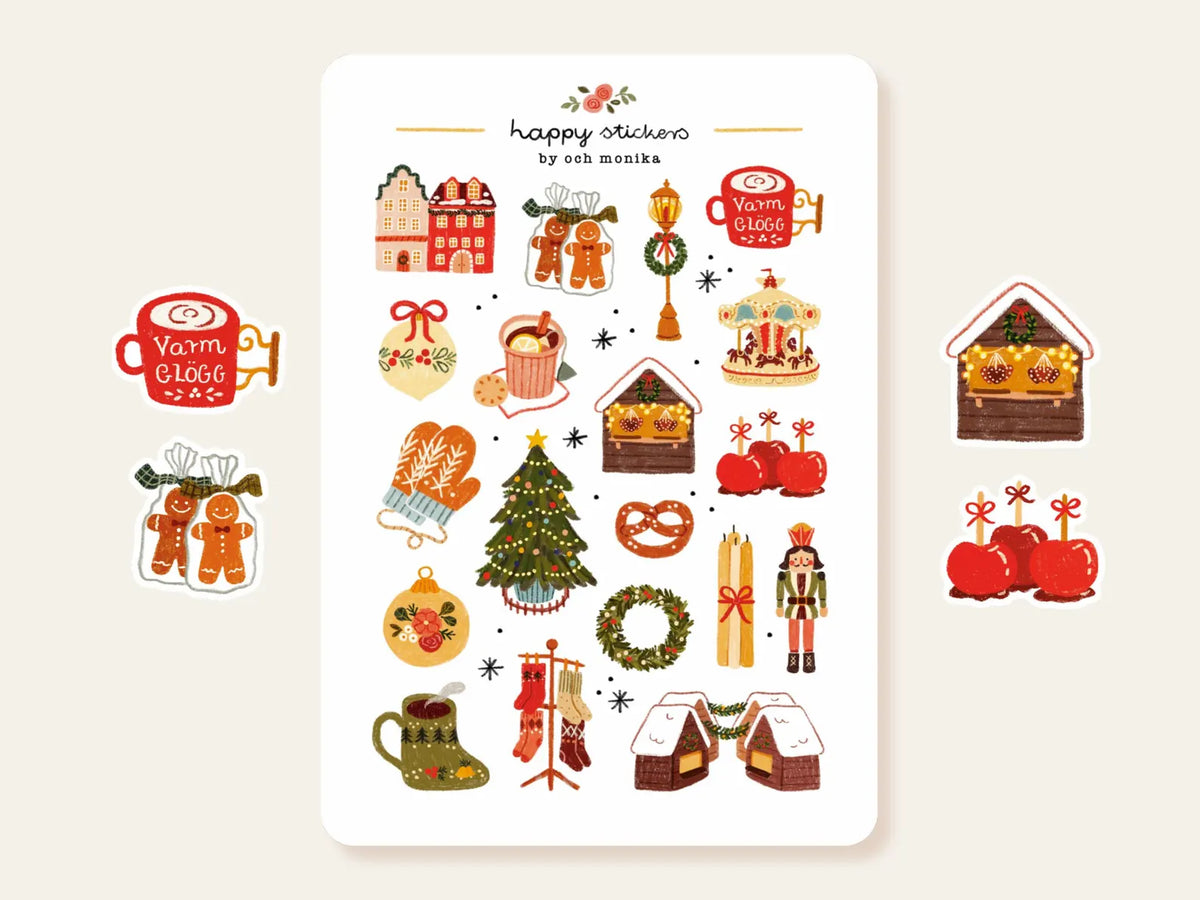 Och Monika Stickers - Christmas Market