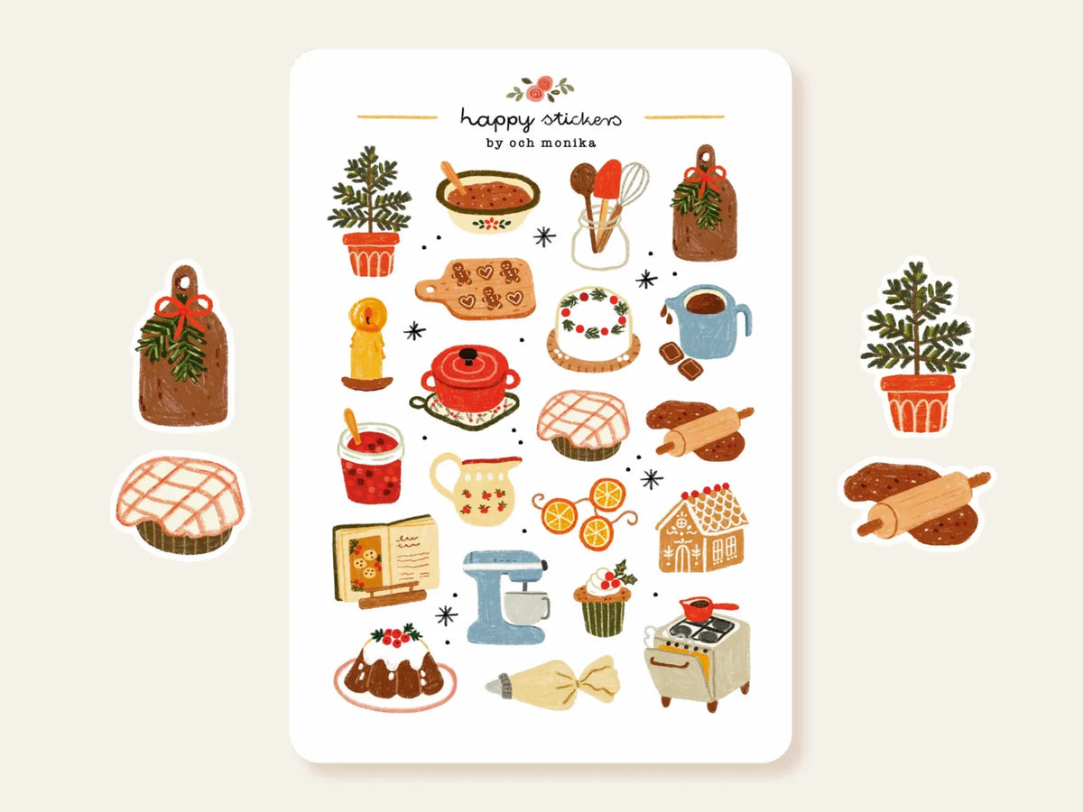 Och Monika Stickers - Winter Baking