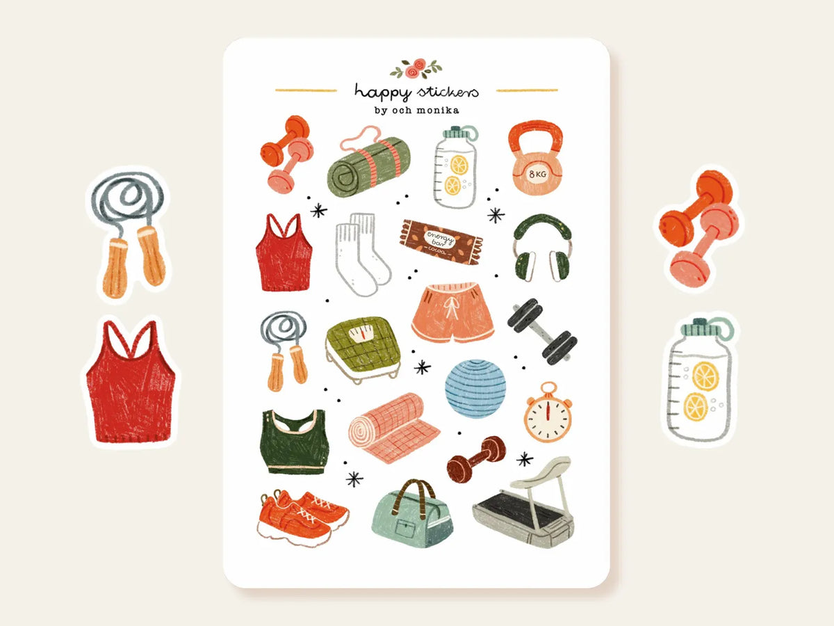 Och Monika Stickers - Fitness