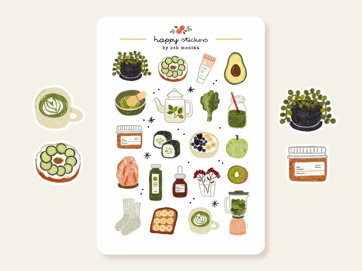 Och Monika Stickers - Fresh Green