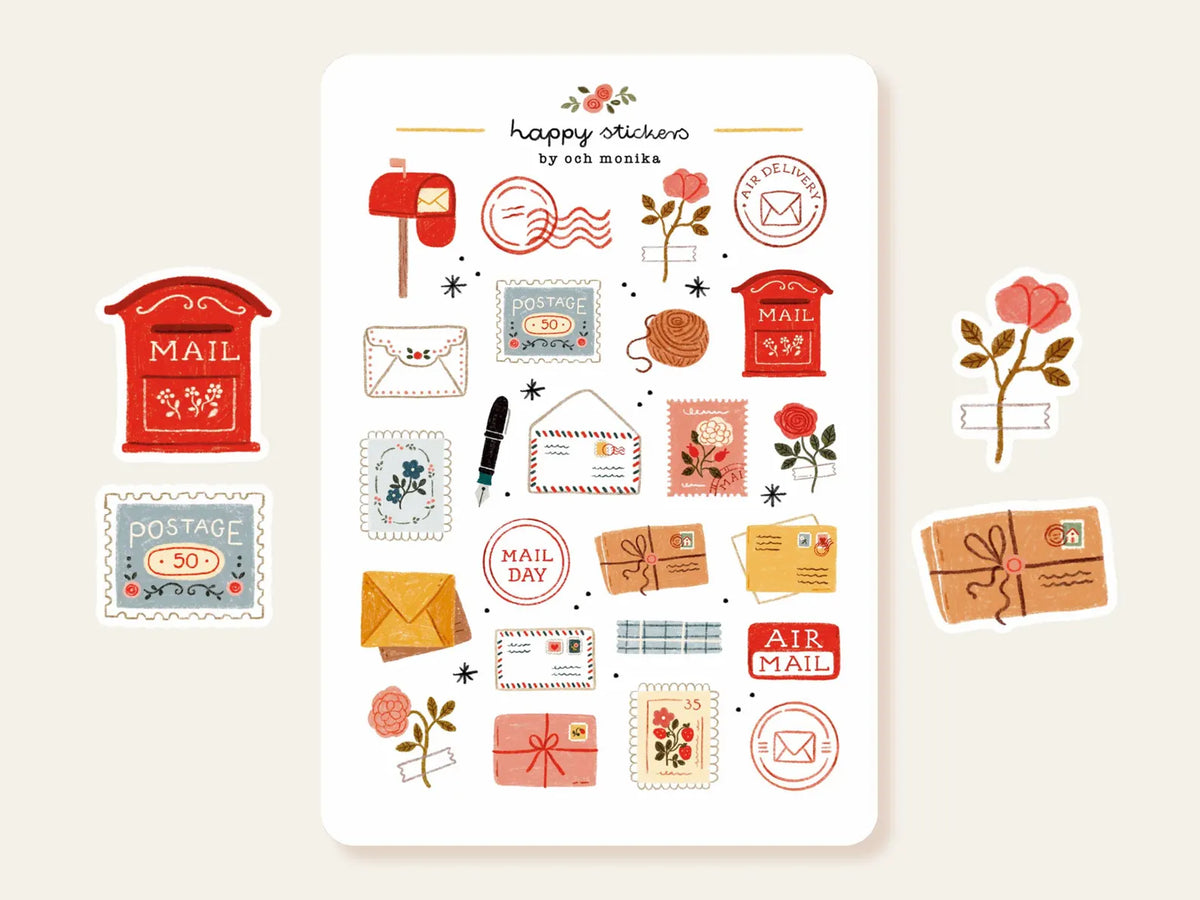 Och Monika Stickers - Happy Mail