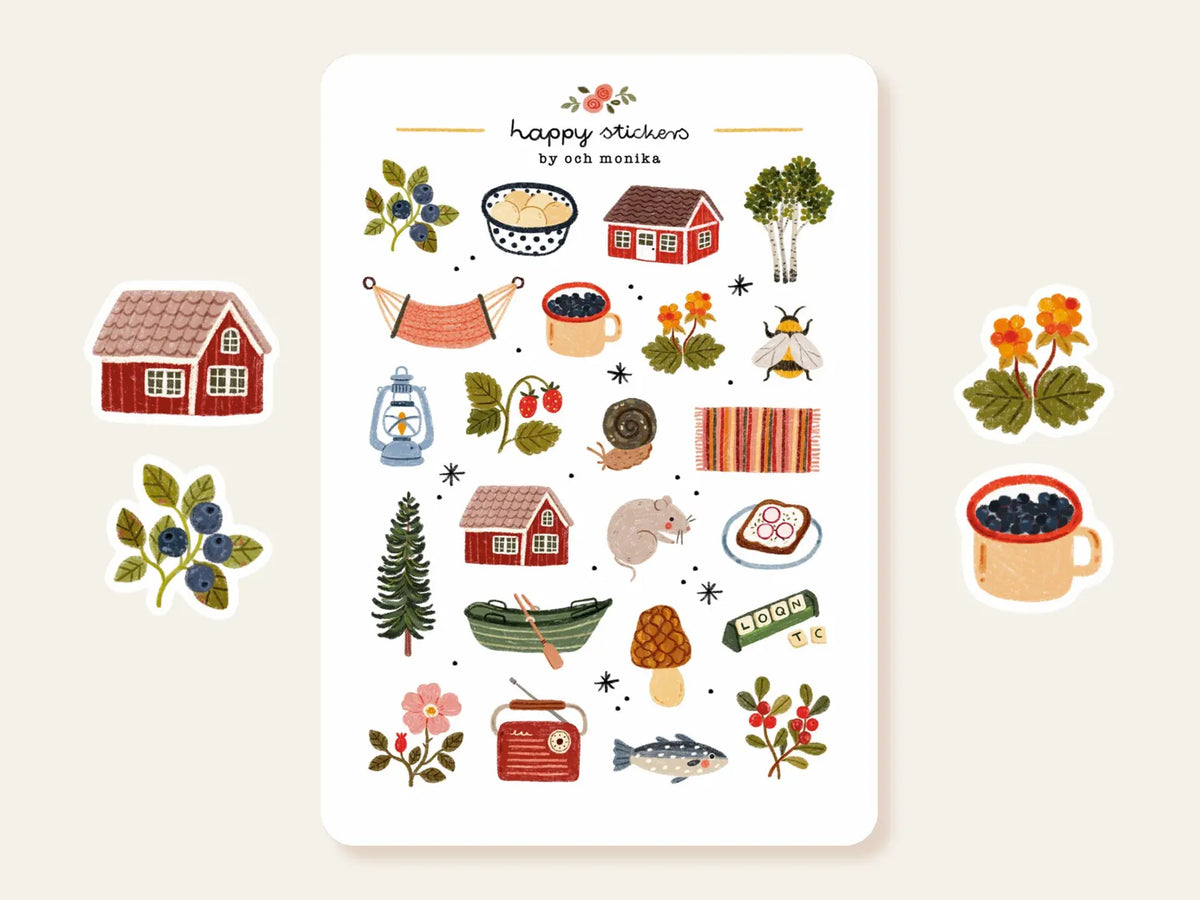 Och Monika Stickers - Summer Cottage