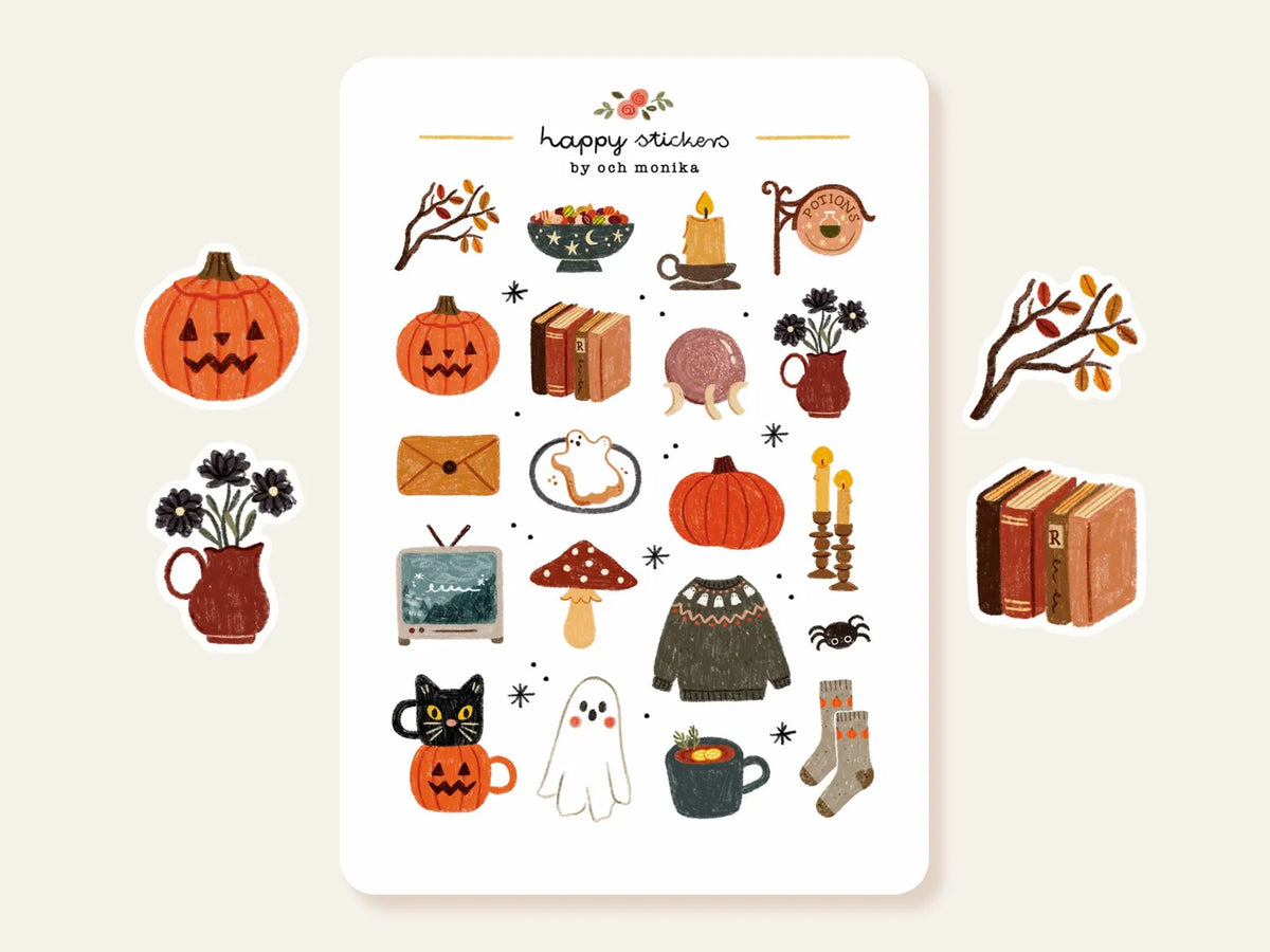 Och Monika Stickers - Spooky Halloween
