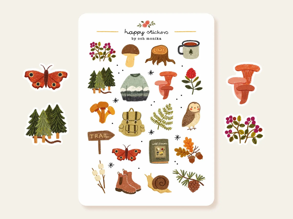 Och Monika Stickers - Forest Walks