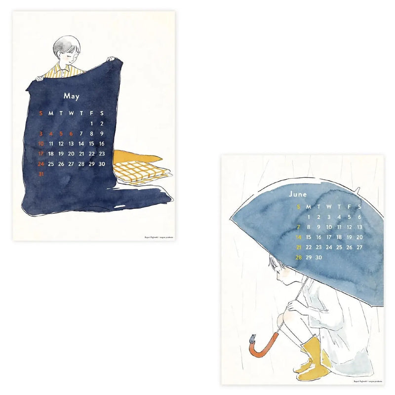 Sayuri Fujimaki 2026 A4 Wall Calendar