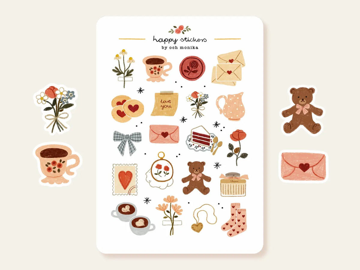 Och Monika Stickers - Sweet Love