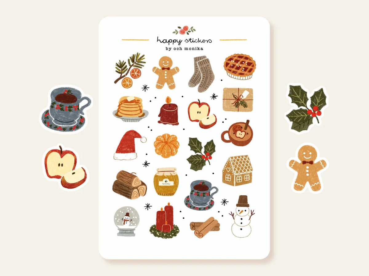 Och Monika Stickers - Warm Wishes