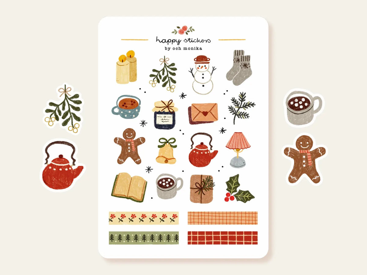 Och Monika Stickers - Christmas Coziness
