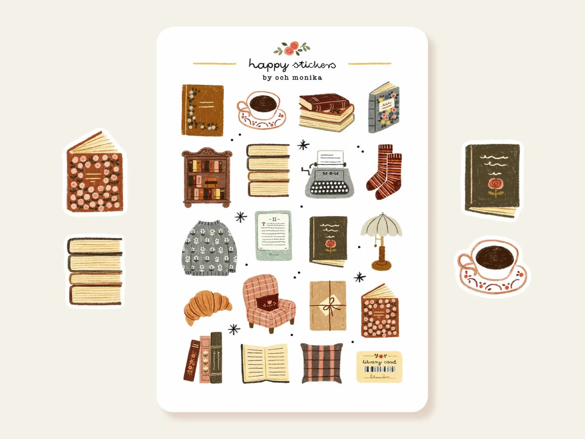 Och Monika Stickers - Bookish Corner