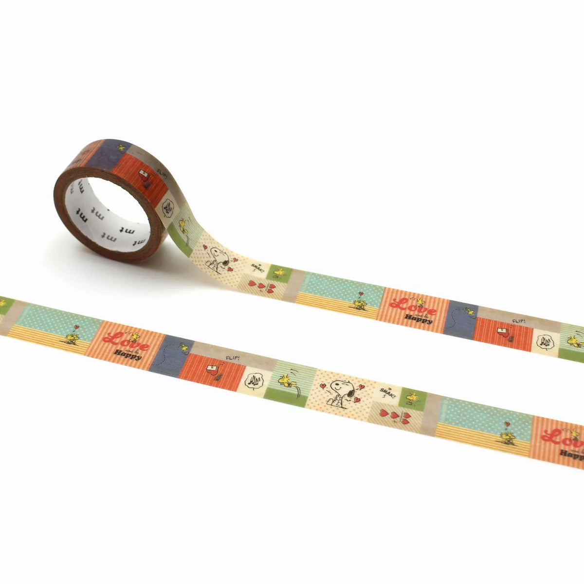 MT Upcycle Peanuts Washi Tape - Love Message