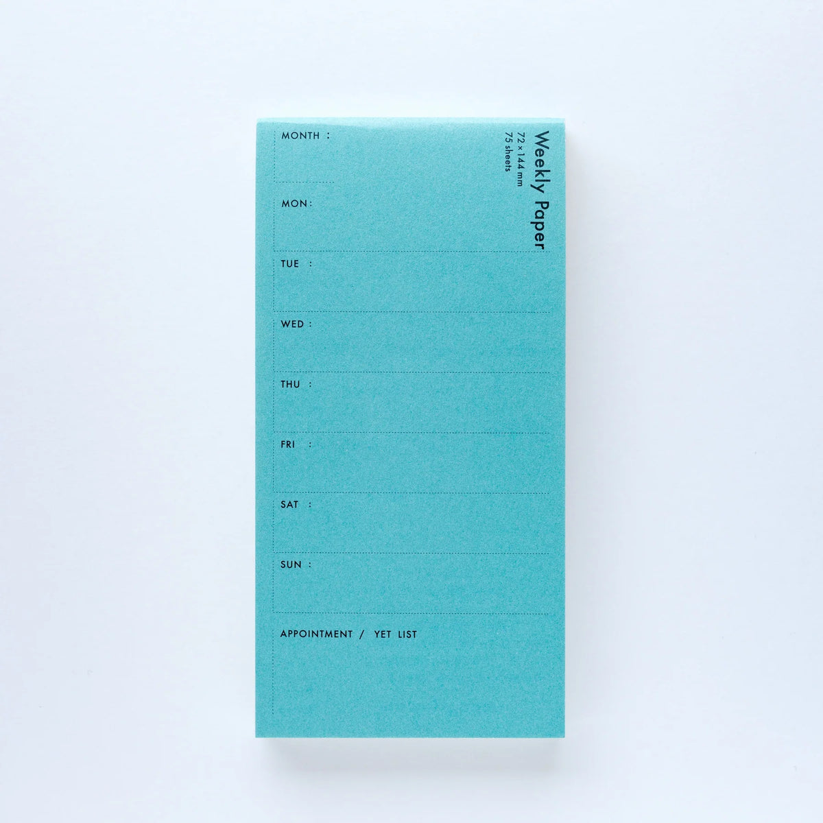 Classiky Weekly Planner Pad