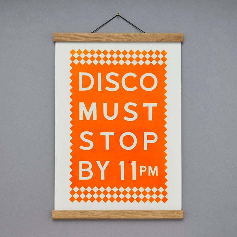 Disco Must Stop Print A3