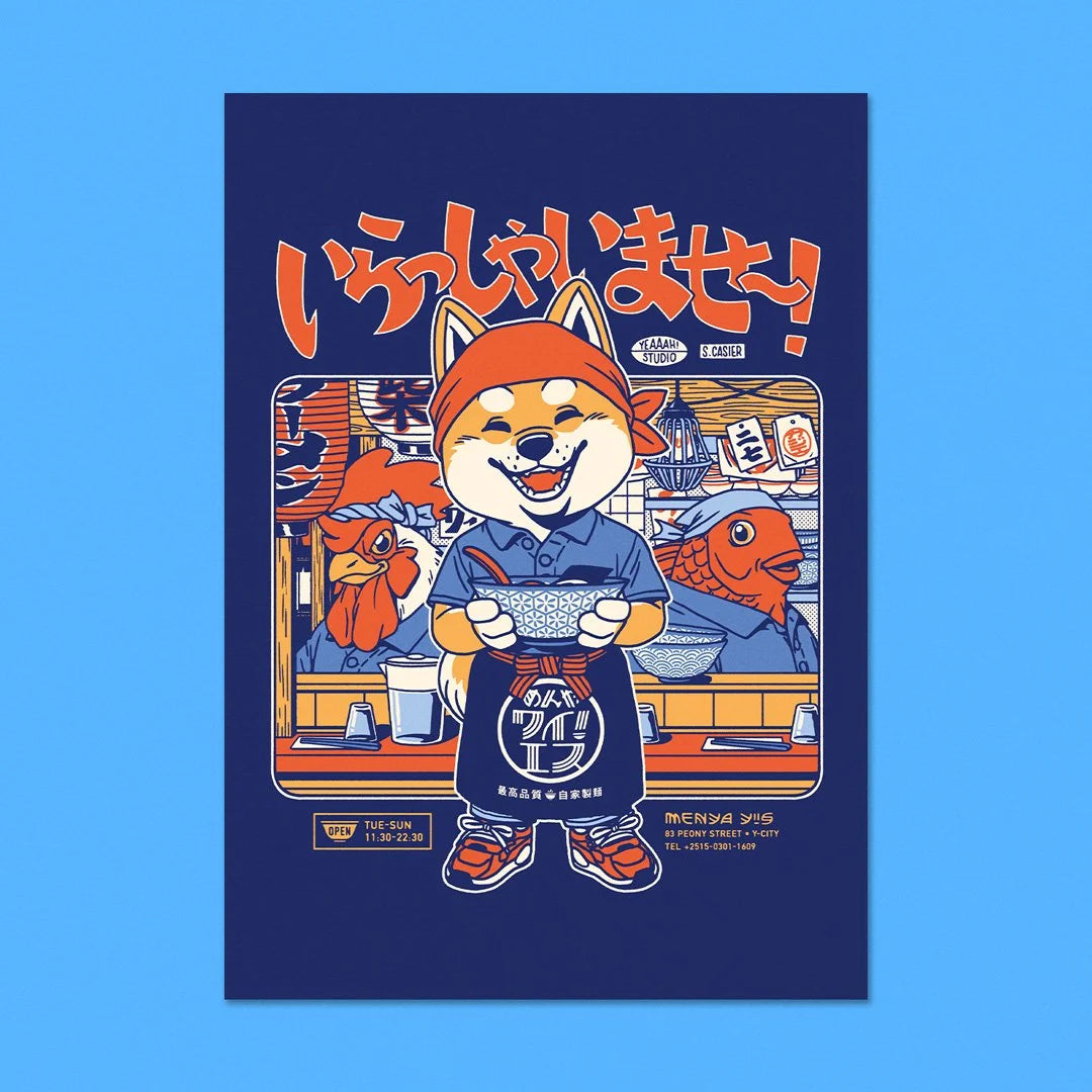 "Irasshaimase" A6 Postcard