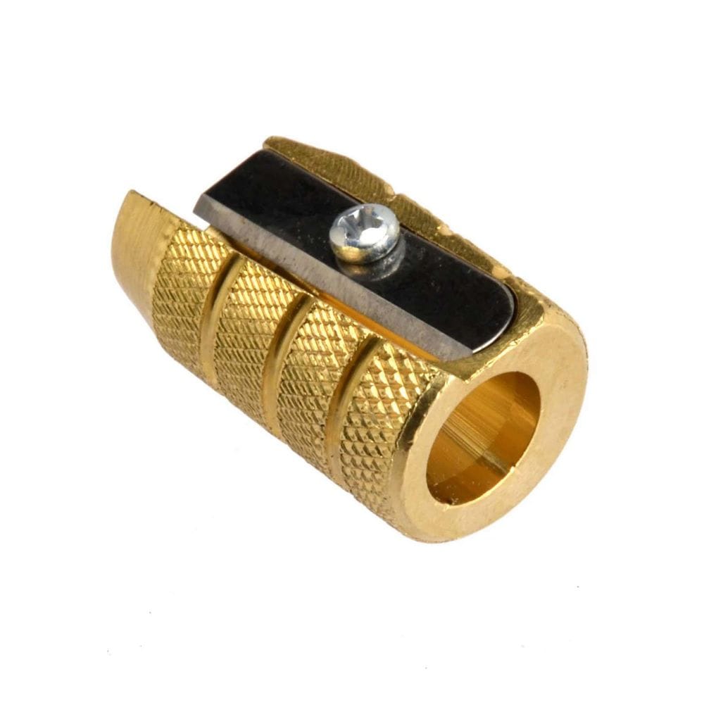 M+R Brass Single Hole Grenade Pencil Sharpener