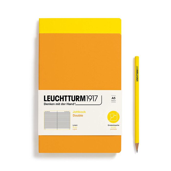 Leuchtturm 1917 A5 Jottbook Set of 2 Lined Notebooks