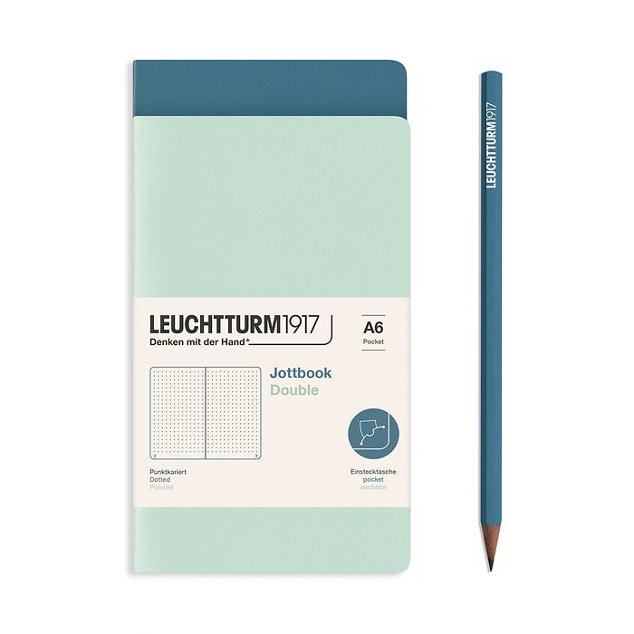 Leuchtturm 1917 A6 Jottbook Set of 2 Dot Grid Notebooks