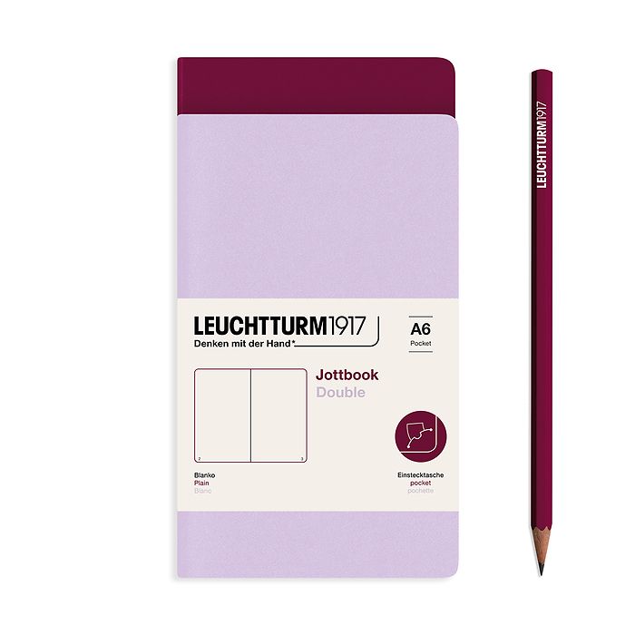 Leuchtturm 1917 A6 Jottbook Set of 2 Plain Notebooks