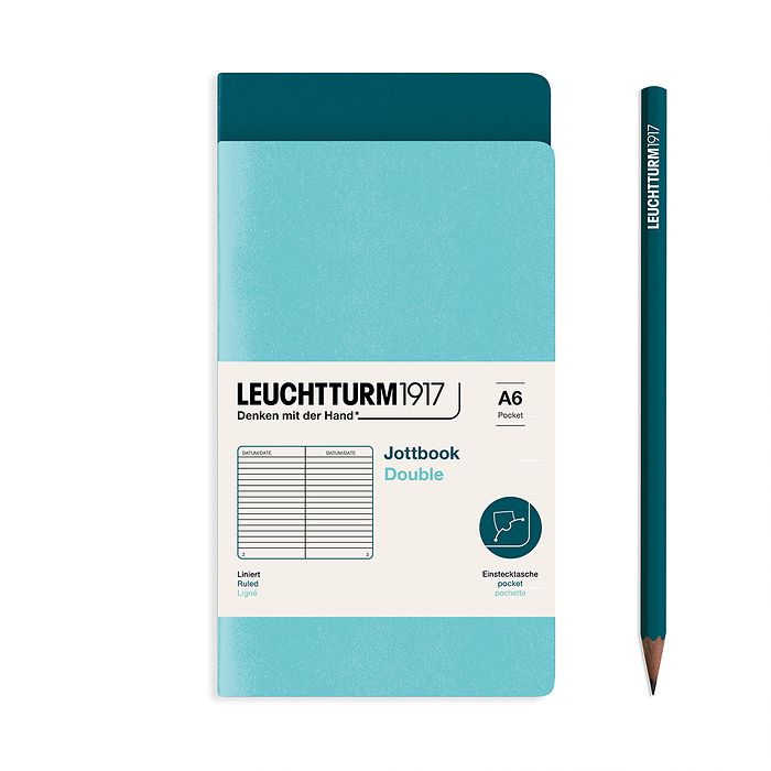 Leuchtturm 1917 A6 Jottbook Set of 2 Lined Notebooks