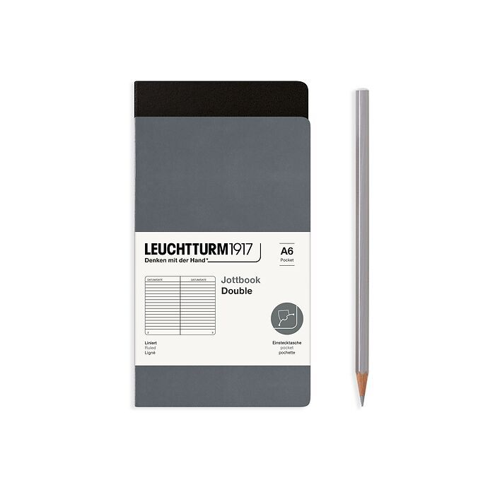 Leuchtturm 1917 A6 Jottbook Set of 2 Lined Notebooks