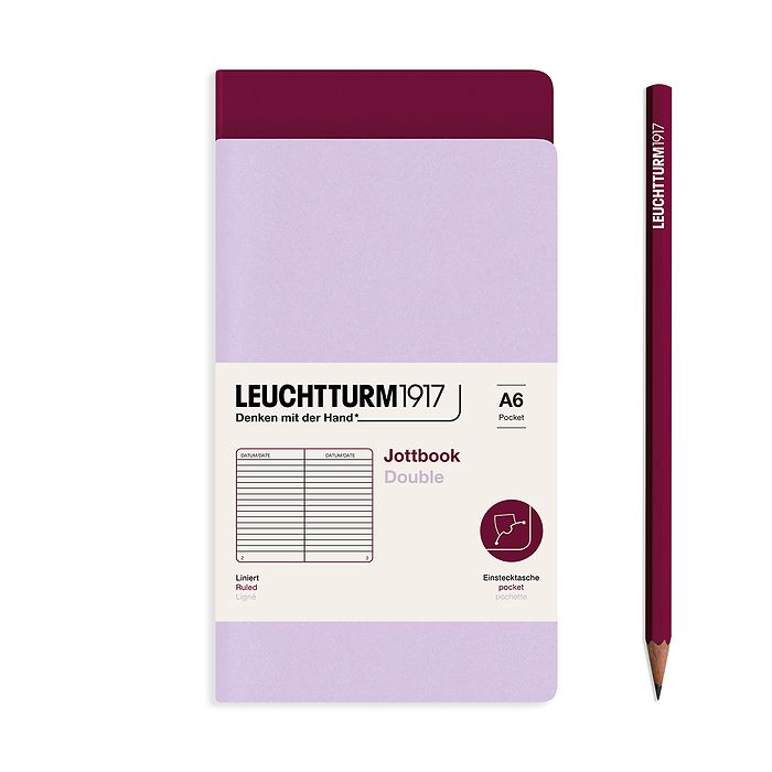 Leuchtturm 1917 A6 Jottbook Set of 2 Lined Notebooks