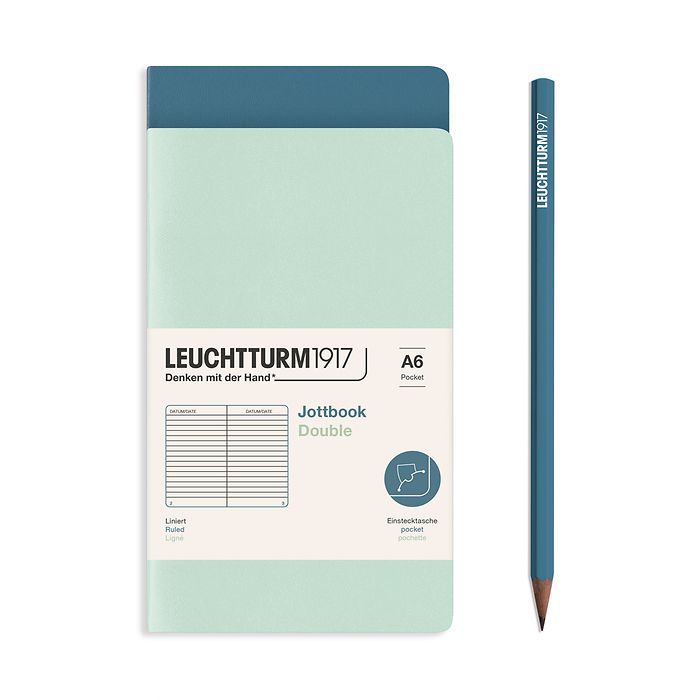 Leuchtturm 1917 A6 Jottbook Set of 2 Lined Notebooks