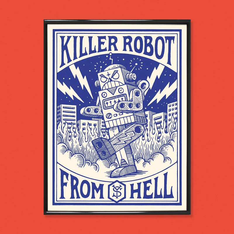 Killer Robot Art Print