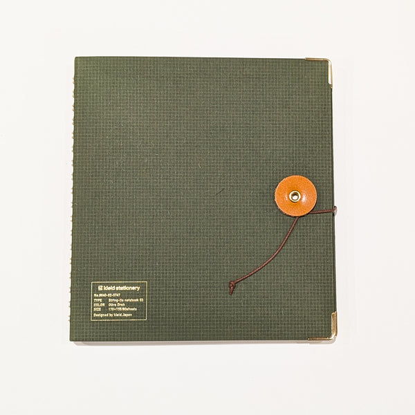 Kleid String Tie Square Notebook Olive