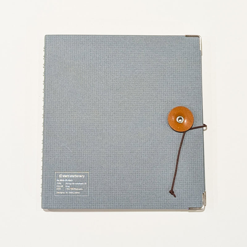 Kleid String Tie Square Notebook Grey