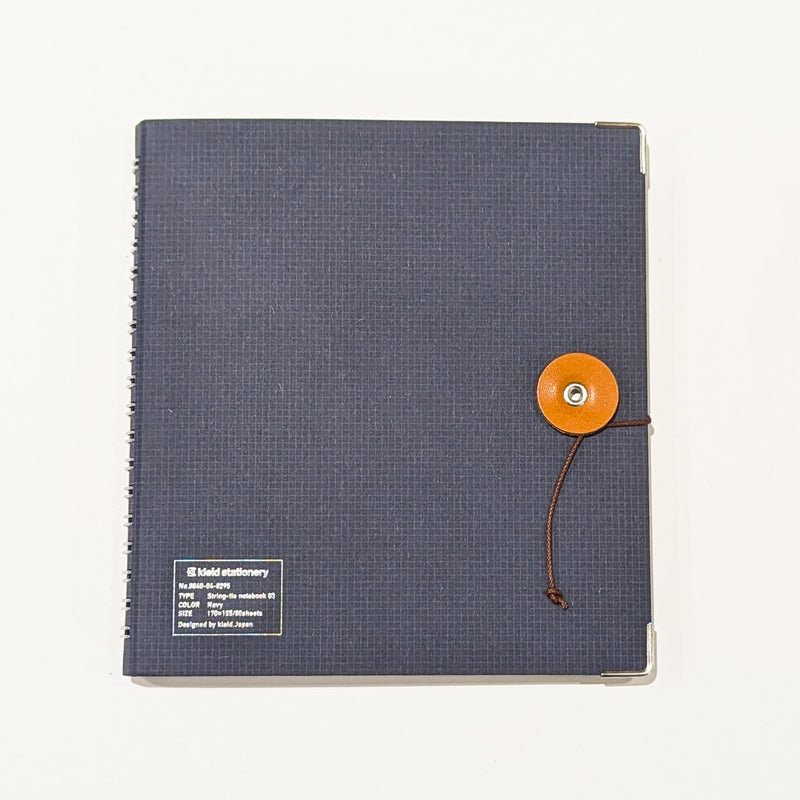 Kleid String Tie Square Notebook Navy