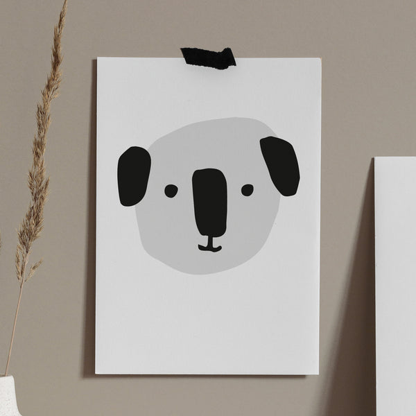 Koala Bear A4 Letterpress Art Print