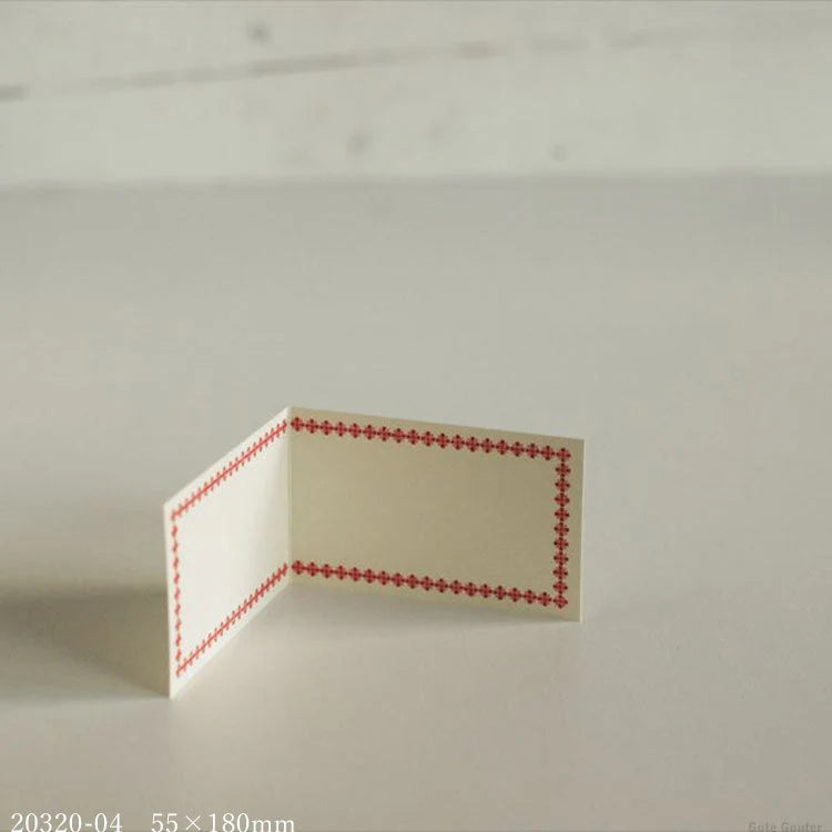 Classiky Letterpress Folded Memo/Message Card - Set of 20