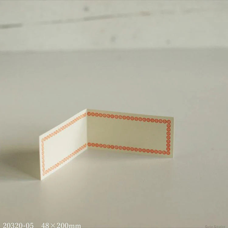 Classiky Letterpress Folded Memo/Message Card - Set of 20