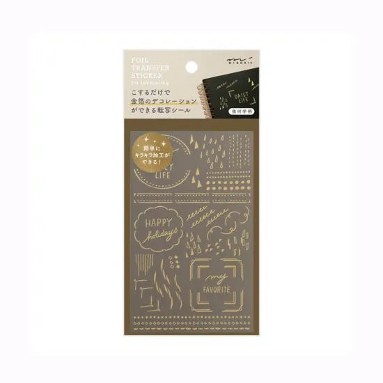 Midori Foil Transfer Stickers