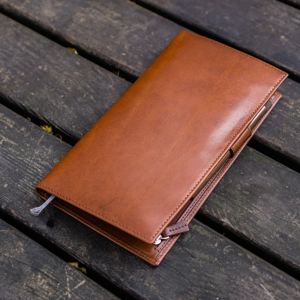 Galen Leather Hobonichi Weeks Mega Cover - Brown