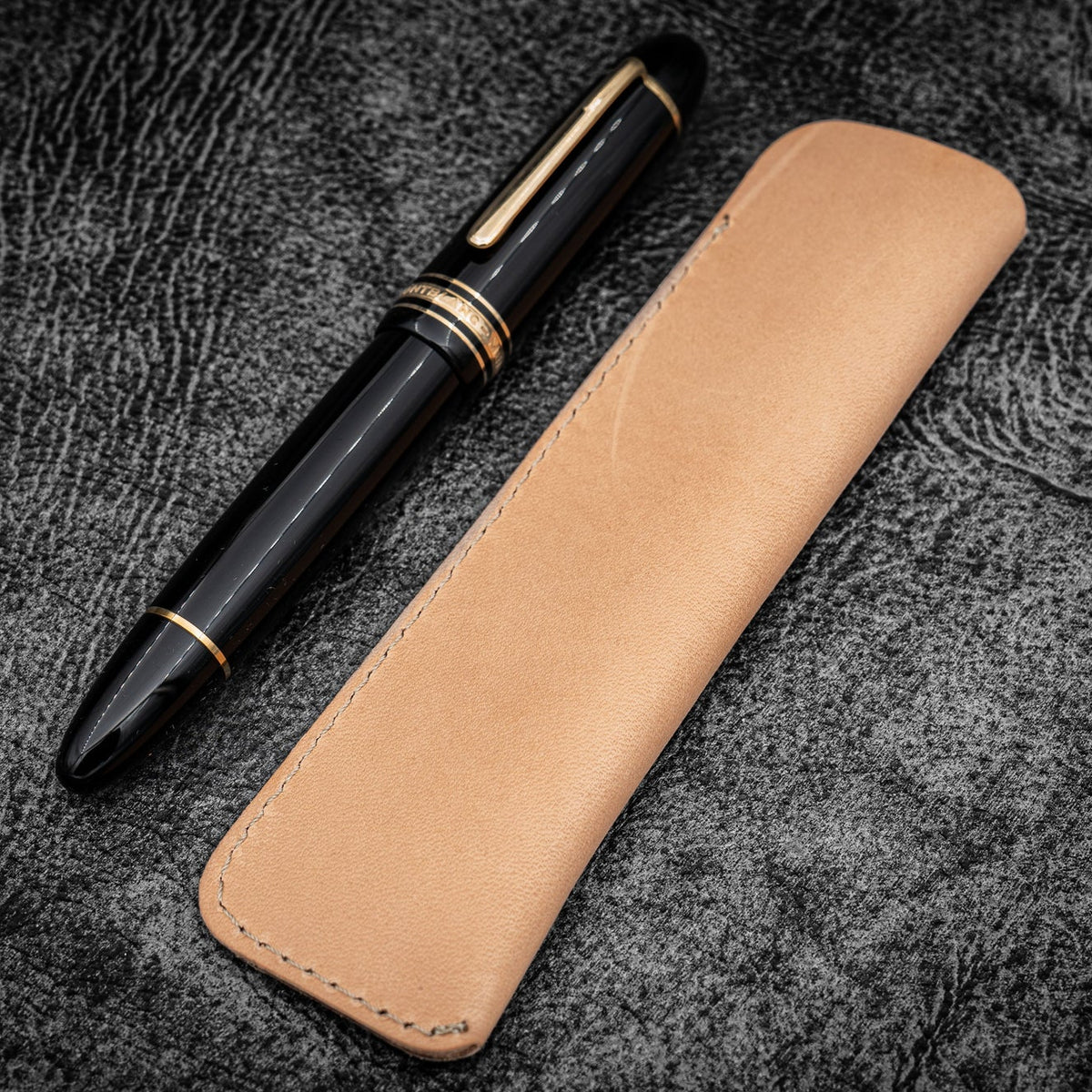 Galen Leather Single Fountain Pen Sleeve