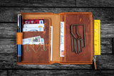 Galen Leather Wallet Insert for Traveler's Notebook - Passport Size