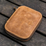 Galen Leather Zippered 10 Slots Pen Case
