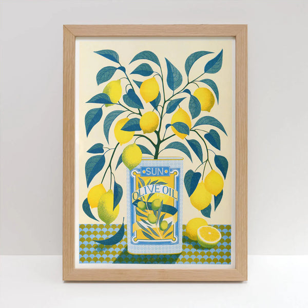 Lemon Tree - A3 Risograph Print