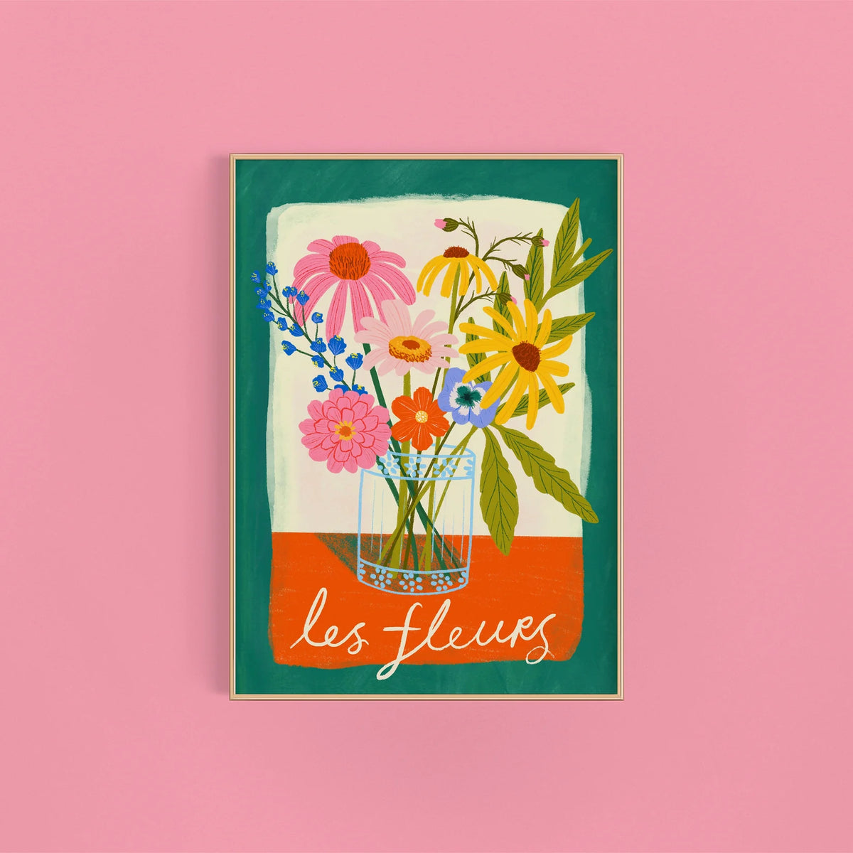 Kerrie Illustrates Les Fleurs A4 Print