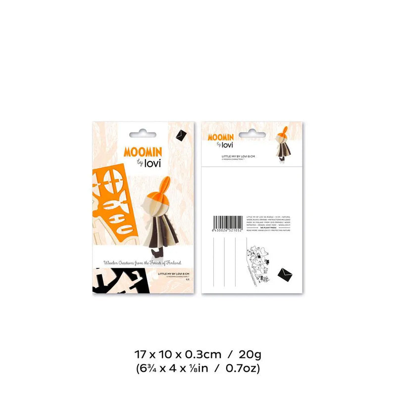 Lovi Moomin Little My 8cm - 3D Wooden Figure, $12.58