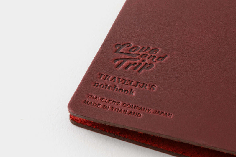 Traveler's Company. Love & Trip Red Notebook - Regular Size