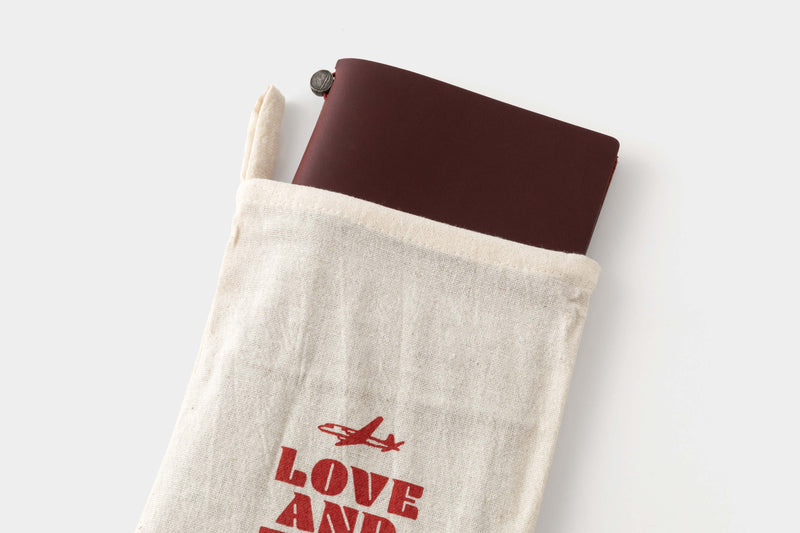 Traveler's Company. Love & Trip Red Notebook - Regular Size