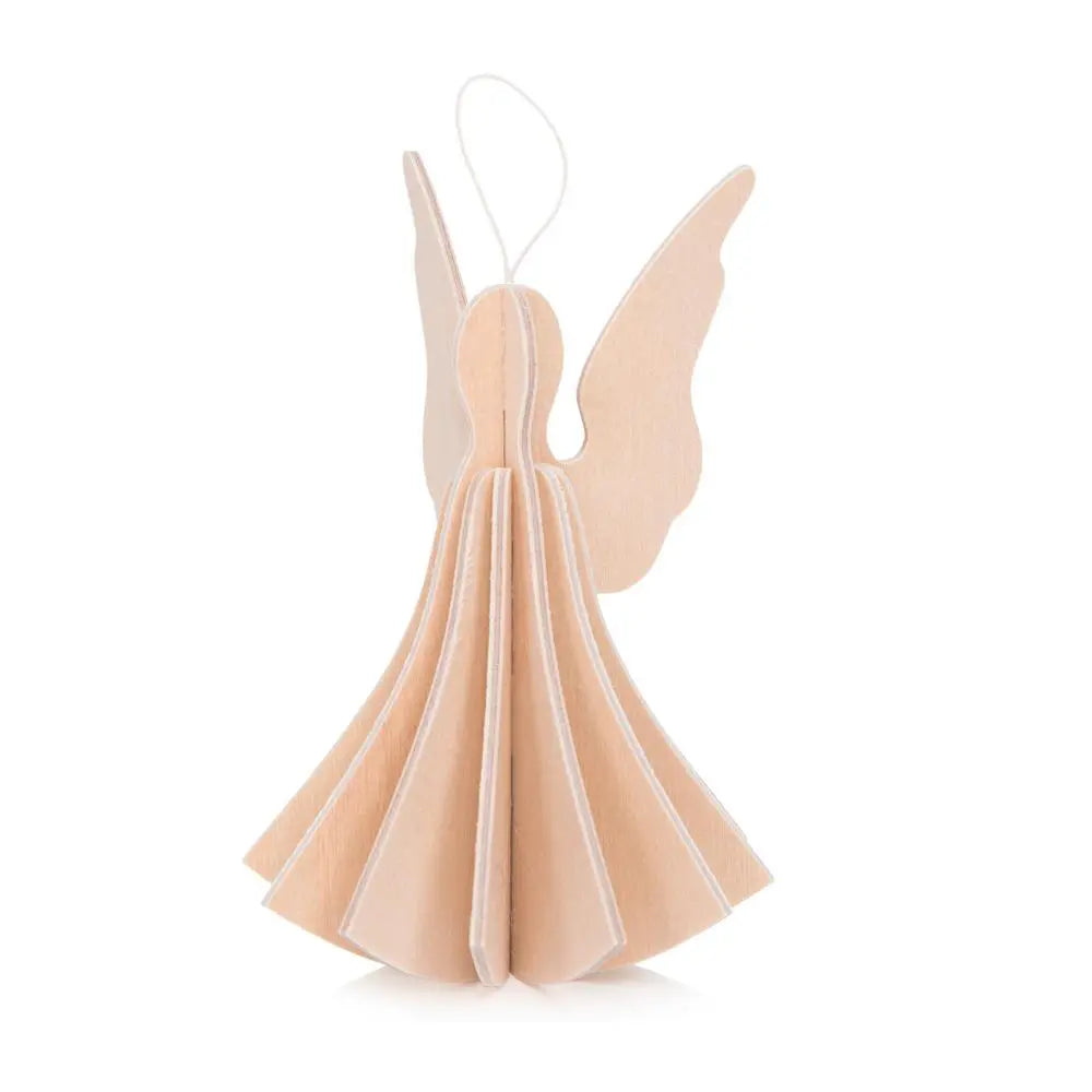 Lovi Angel Natural Wood (6.5cm) - 3D Wooden Figure