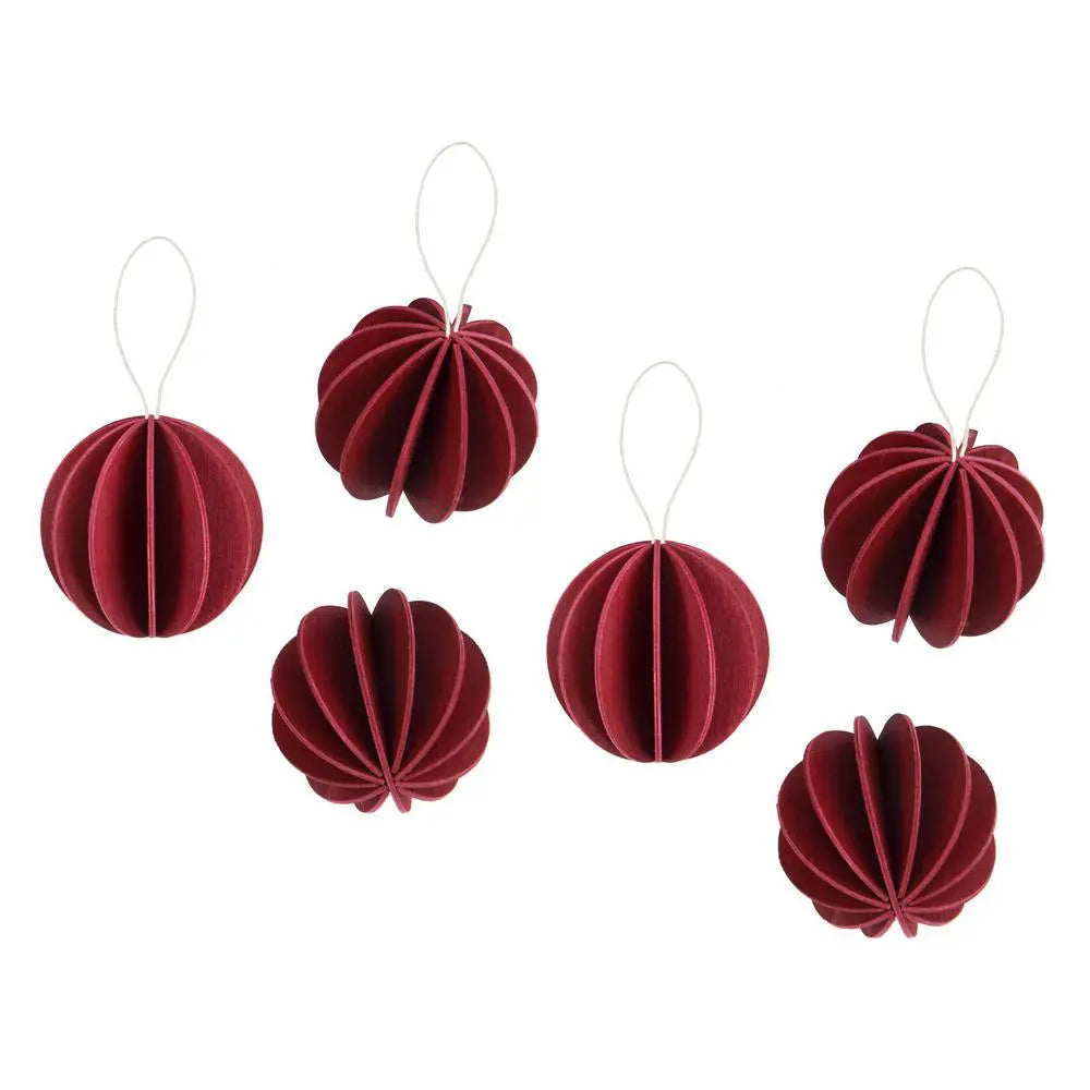 Lovi Christmas Baubles 4cm Pack of 6